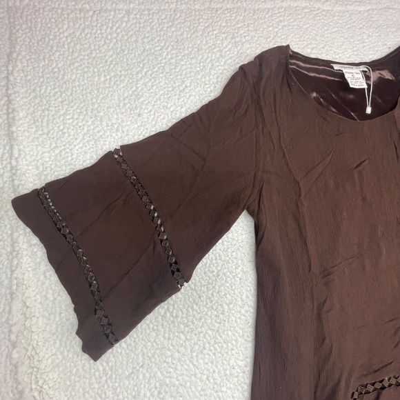 Women’s XL Brown “Paisley Vine Tunic Top - Picture 6 of 15
